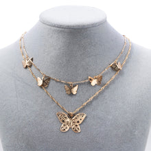 Load image into Gallery viewer, Women Multilayer Choker Horn Long Crescent Moon Pendant Chain Necklace Chain Bohemia Jewelry