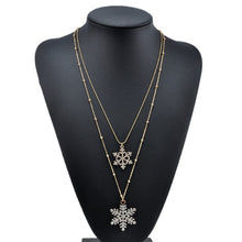 Load image into Gallery viewer, Women Multilayer Choker Horn Long Crescent Moon Pendant Chain Necklace Chain Bohemia Jewelry