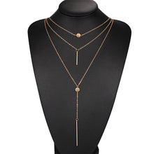 Load image into Gallery viewer, Women Necklaces &amp; Pendants 3 Multi Layer Jewelry Necklace Choker Tassel Charm Bar Statement Necklace for Women Gift