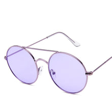 Load image into Gallery viewer, Women Ocean Yellow Red Round Sun Glasses Mirror Retro Ladies  Small Sunglasses Women Brand Designer Oculos