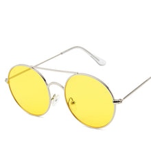 Load image into Gallery viewer, Women Ocean Yellow Red Round Sun Glasses Mirror Retro Ladies  Small Sunglasses Women Brand Designer Oculos