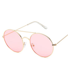 Load image into Gallery viewer, Women Ocean Yellow Red Round Sun Glasses Mirror Retro Ladies  Small Sunglasses Women Brand Designer Oculos