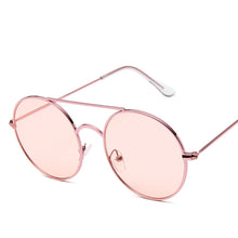 Load image into Gallery viewer, Women Ocean Yellow Red Round Sun Glasses Mirror Retro Ladies  Small Sunglasses Women Brand Designer Oculos