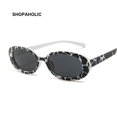 Women Oval Sunglasses Sun Glasses Women Vintage Glasses female Translucent Lenses Lady UV400
