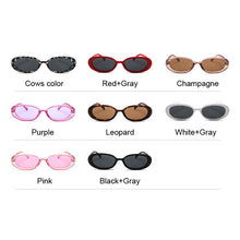 Load image into Gallery viewer, Women Oval Sunglasses Sun Glasses Women Vintage Glasses female Translucent Lenses Lady UV400