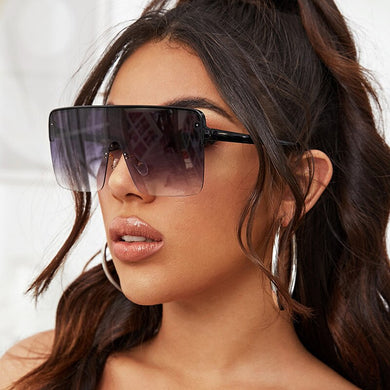Women Oversized Square Sunglasses  Brand Designer Ladies Sun Glasses Vintage Shades UV400 Eyewear Oculos de sol
