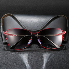 Load image into Gallery viewer, Women Polarized Sunglasses Big Frame Red Purple Sun Glasses Fashionable Classic Gradient Sunglasses Driving Eyewear Brand Design