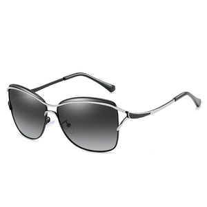 Women Polarized Sunglasses Big Frame Red Purple Sun Glasses Fashionable Classic Gradient Sunglasses Driving Eyewear Brand Design