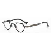 Load image into Gallery viewer, Women Pure Titanium Glasses Frame Men Round Eyeglasses Frames Optical Vintage Retro Premium Prescription Eyeglass Frames Gold