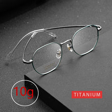 Load image into Gallery viewer, Women Pure Titanium Optical Glasses Frame Comfortable Ultra-light Polygon Men Myopia Hyperopia Prescription Spectacle Frame
