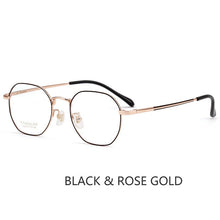 Load image into Gallery viewer, Women Pure Titanium Optical Glasses Frame Comfortable Ultra-light Polygon Men Myopia Hyperopia Prescription Spectacle Frame
