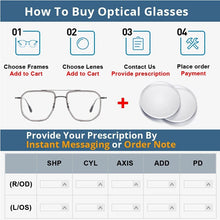 Load image into Gallery viewer, Women Pure Titanium Optical Glasses Frame Comfortable Ultra-light Polygon Men Myopia Hyperopia Prescription Spectacle Frame