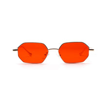 Load image into Gallery viewer, Women Retro Classic Small polygon Sunglasses Men Women Luxury Vintage Black Mirrors Colour transparent lens Sun Glasses UV400