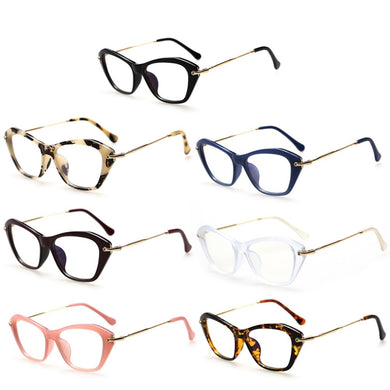 Women Retro Sexy Eyeglasses Frame  Cat Eye Clear Lens ladies Eye Glasses
