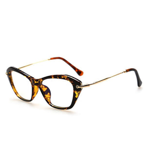 Women Retro Sexy Eyeglasses Frame  Cat Eye Clear Lens ladies Eye Glasses