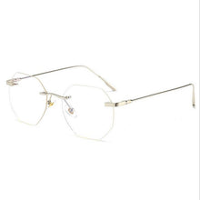 Load image into Gallery viewer, Women Rimless Alloy Glasses Frame, Women Ultralight Cat Eye Eyeglasses Frames, Prescription Presbyopia Myopia Optical Glass