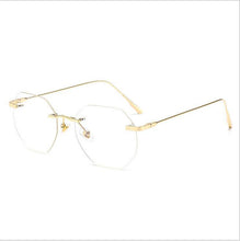 Load image into Gallery viewer, Women Rimless Alloy Glasses Frame, Women Ultralight Cat Eye Eyeglasses Frames, Prescription Presbyopia Myopia Optical Glass