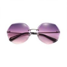 Load image into Gallery viewer, Women Rimless Gradient Sun Glasses Sunglasses Shades Cutting Lens Ladies Frameless Metal Eyeglasses UV400