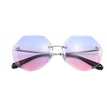 Load image into Gallery viewer, Women Rimless Gradient Sun Glasses Sunglasses Shades Cutting Lens Ladies Frameless Metal Eyeglasses UV400