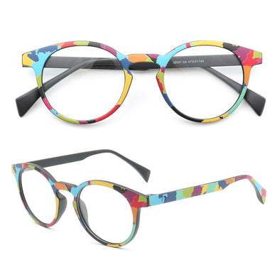 Women Round 2023 Glasses Frames Men Colorful Vintage Optical Eyeglass Frame TR90 Eyewear Rainbow Prescription Eyewear