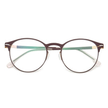 Load image into Gallery viewer, Women Round Eyeglass frame Men metal stainless steel glasses frame Vintage light eyeglasses frames thin Rx eyewear