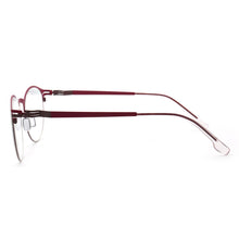 Load image into Gallery viewer, Women Round Eyeglass frame Men metal stainless steel glasses frame Vintage light eyeglasses frames thin Rx eyewear