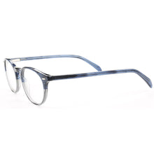 Load image into Gallery viewer, Women Round Glasses Frames Men Classic Optical Myopia Eyeglass Frame Light Acetate Prescription Eyewear Tortoise Blue Eyeglasses