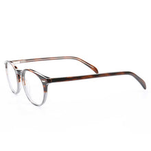 Load image into Gallery viewer, Women Round Glasses Frames Men Classic Optical Myopia Eyeglass Frame Light Acetate Prescription Eyewear Tortoise Blue Eyeglasses