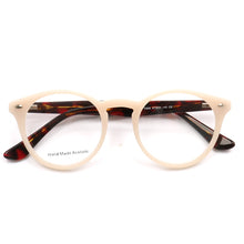 Load image into Gallery viewer, Women Round Glasses Frames Men Optical Eyeglass Frames Blue Navy Yellow Purple Pink Clear Acetate Prescription Eyewear