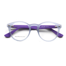 Load image into Gallery viewer, Women Round Glasses Frames Men Optical Eyeglass Frames Blue Navy Yellow Purple Pink Clear Acetate Prescription Eyewear