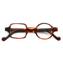 Load image into Gallery viewer, Women Round Glasses frame Men Square Crazy Nerd Mismatch Eyeglasses Frames Vintage Tortoise Eyeglass frame Rx Spectacles