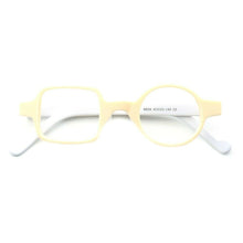 Load image into Gallery viewer, Women Round Glasses frame Men Square Crazy Nerd Mismatch Eyeglasses Frames Vintage Tortoise Eyeglass frame Rx Spectacles