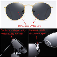 Load image into Gallery viewer, Women Round HD Polarized Sunglasses for Men Women Rays Brand Designer Beach Sun Glasses Retro Goggle UV400 Gafas De Sol