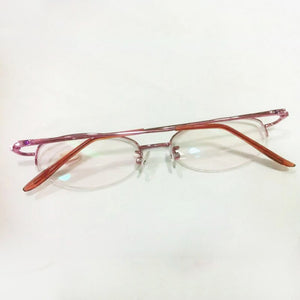 Women Round Retro Full Frame Metal Myopia Glasses Wine Red Resin Lenses Nearsighted Mirror -2.0 2.5 4.0 6.0 M14
