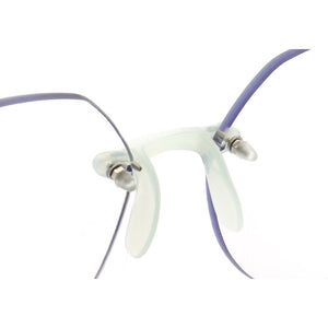 Women Round Rimless Glasses Frame Men Anti Blue Light Computer Eyeglass Frames Vintage Fashionable Lightweight Red Blue Eyewear
