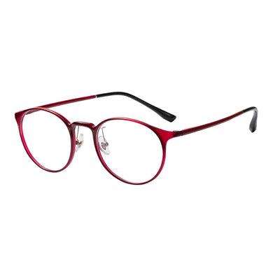 Women Round Ultem Lightweight Full Rim Small Glasses Frame For Prescription Lenses Myopia Presbyopia Multifocal Lens