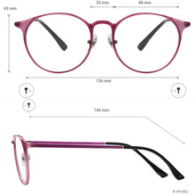 Load image into Gallery viewer, Women Round Ultem Lightweight Full Rim Small Glasses Frame For Prescription Lenses Myopia Presbyopia Multifocal Lens