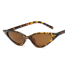 Load image into Gallery viewer, Women Sexy Cat Eye Sunglasses Brand Designer Small Triangle Vintage Sun Glasses Retro Cateye Eyewear Purple Black Sunglass