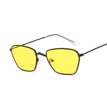 Carica l&#39;immagine nel visualizzatore di Gallery, Women Small Cat Eye Sunglasses Classic Brand Designer Square Metal Frame Sun Glasses for Female Male Shades