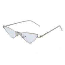 Load image into Gallery viewer, Women Small Cat Eye Sunglasses  Brand Cool Sexy Triangle Sun Glasses Female Clear Lens Metal Glasses Eyewear UV400