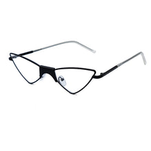 Load image into Gallery viewer, Women Small Cat Eye Sunglasses  Brand Cool Sexy Triangle Sun Glasses Female Clear Lens Metal Glasses Eyewear UV400