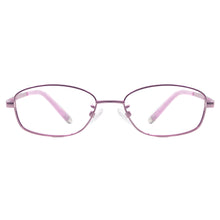 Load image into Gallery viewer, Women Small Flexible Memory Titanium Oval Eyewear Full Frame Colourful Spectacles For Myopia Lenses