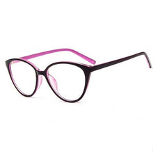 Carica l&#39;immagine nel visualizzatore di Gallery, Women Spectacle Glass frame Anti Blu Rays Blue Light Blocking Female clear lens Girls nerd black red optical eyeglasses frame