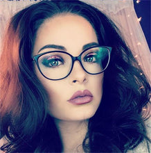 Carica l&#39;immagine nel visualizzatore di Gallery, Women Spectacle Glass frame Anti Blue Light Blocking Female clear lens Girls nerd black red optical eyeglasses frame 2020