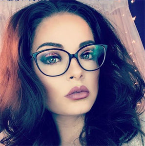 Women Spectacle Glass frame Anti Blue Light Blocking Female clear lens Girls nerd black red optical eyeglasses frame 2020