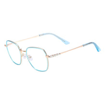 Load image into Gallery viewer, Women Square Eyeglasses Metal Full Rim Small Glasses Frame For Prescription Lenses