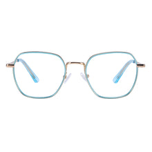 Load image into Gallery viewer, Women Square Eyeglasses Metal Full Rim Small Glasses Frame For Prescription Lenses