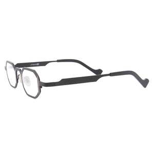 Women Square Glasses Frame Men Optical Eyeglass Frames Pure Titanium  Metal Octagon Rectangular Retro Prescription Spectacles