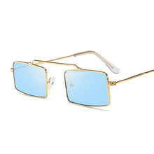 Load image into Gallery viewer, Women Square Sunglasses Metal Vintage Double Beam Sun Glasses Female  Retro Lady Eyewear UV400 Oculos
