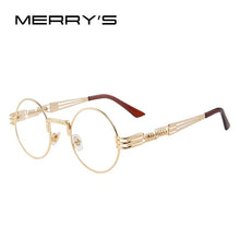 Load image into Gallery viewer, Women Steampunk Sunglasses Men Retro Round Sunglasses Metal Sun glasses Men Oculos De Sol UV400